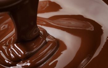 melted dark chocolate flow candy or chocolate preparation background